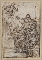 K 007
<br/>
De heilige Cecilia en twee andere heilige vrouwen
<br/>
<em>Ferri, Ciro (1633-1689)</em>